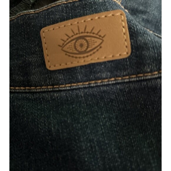 Sofia Jeans Womens Relaxed Straight High Rise Cargo Jeans Dark Wash Size 14 - Picture 8 of 10